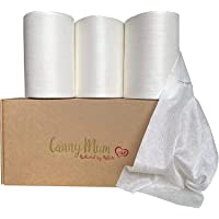 CannyMum Toallitas y Forro de Pañales de Bambú. Biodegradables. 600 hojas-rollo